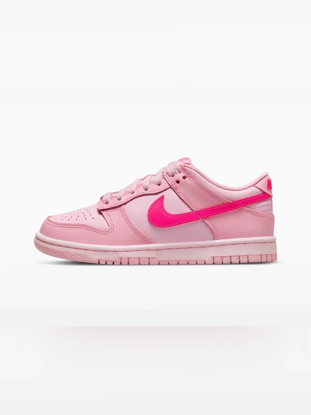 Nike Dunk Low - Triple Pink - Size 6.5Y